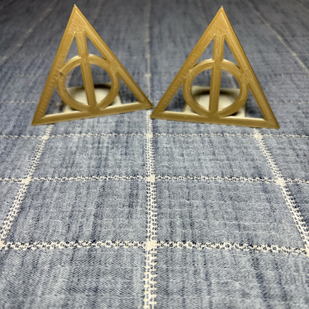Harry Potter Deathly Hallows 3D Printed Bookends (Set of 2)